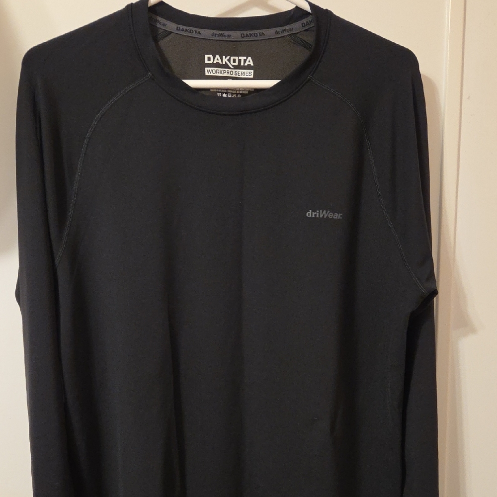 Men's Black Long Sleeve Driwear
